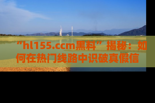 “hl155.ccm黑料”揭秘:如何在热门线路中识破真假信息