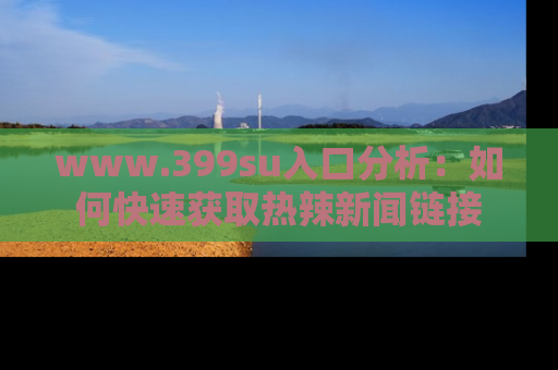 www.399su入口分析:如何快速获取热辣新闻链接
