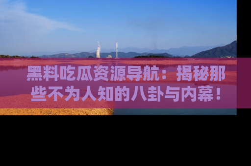 黑料吃瓜资源导航：揭秘那些不为人知的八卦与内幕！