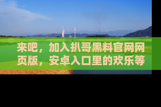 来吧，加入扒哥黑料官网网页版，安卓入口里的欢乐等着你！