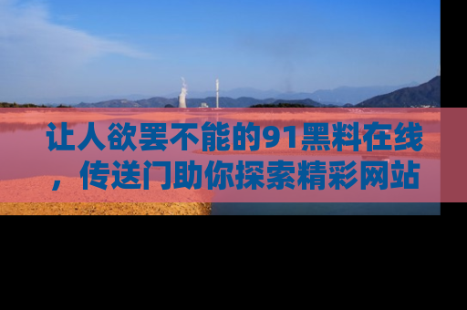 让人欲罢不能的91黑料在线，传送门助你探索精彩网站内幕！