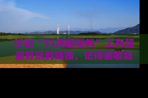 听说“51黑暗爆料”上有超级好玩的链接,记得要收藏哦!