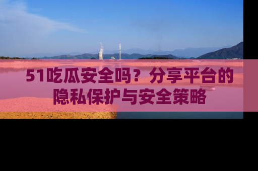 51吃瓜安全吗?分享平台的隐私保护与安全策略