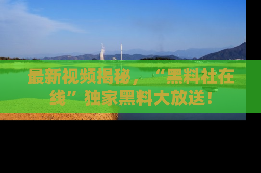 最新视频揭秘，“黑料社在线”独家黑料大放送！